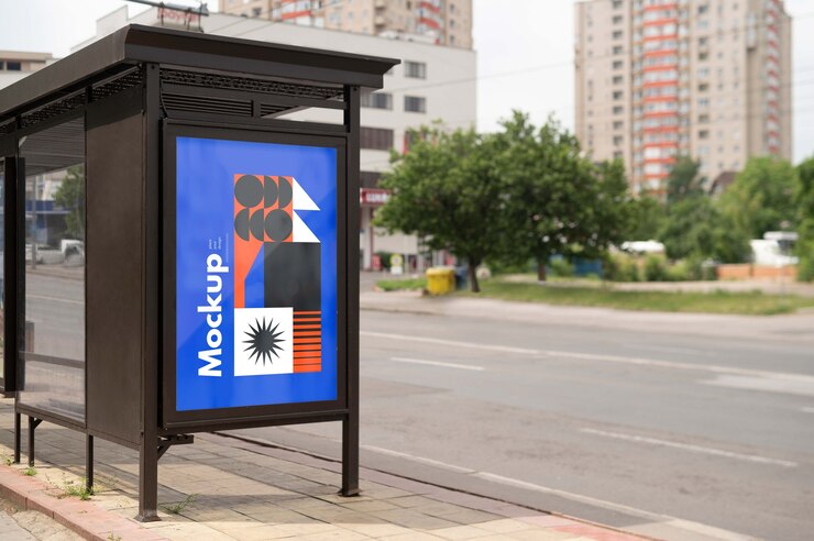 Maqueta de parada de autobús urbano