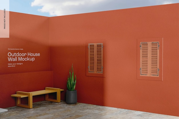 Maqueta de Pared de Casa Exterior, Perspectiva