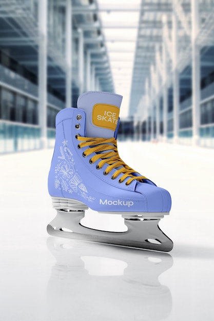 PSD maqueta de patinaje sobre hielo