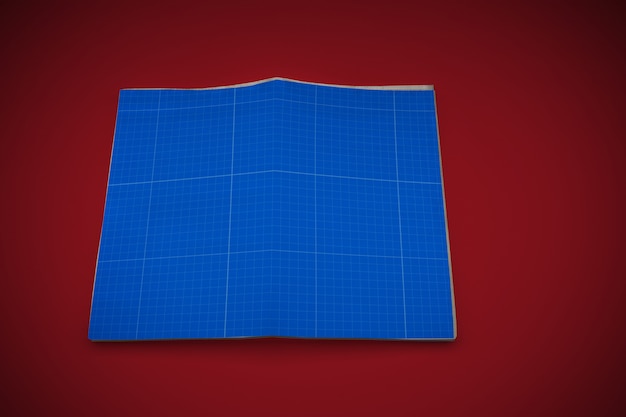 Maqueta de periódico aislada