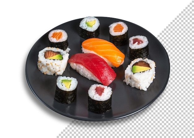 Maqueta de plato de sushi maki