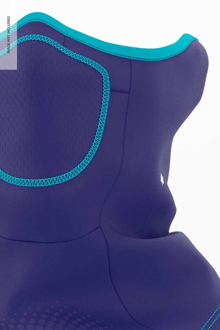 PSD maqueta de polaina de cuello, primer plano