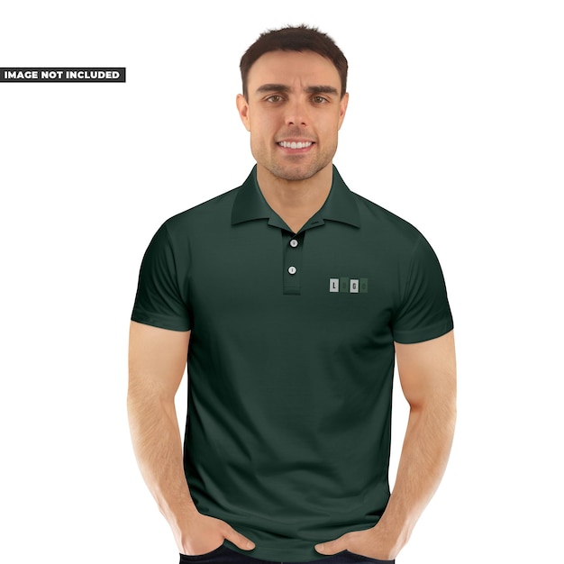 Maqueta de polo de camiseta