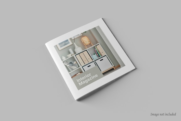 PSD maqueta de portada de catálogo y folleto cuadrado