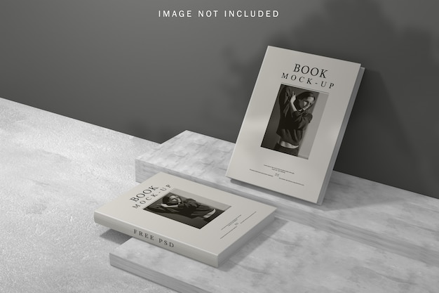 Maqueta de portada de libro con superposición de sombras