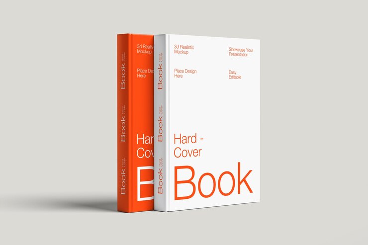 PSD maqueta de portada de un libro