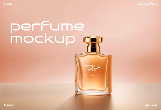 Maqueta de presentación del diseño del perfume