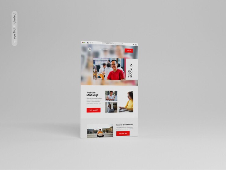 Maqueta de presentación del sitio web