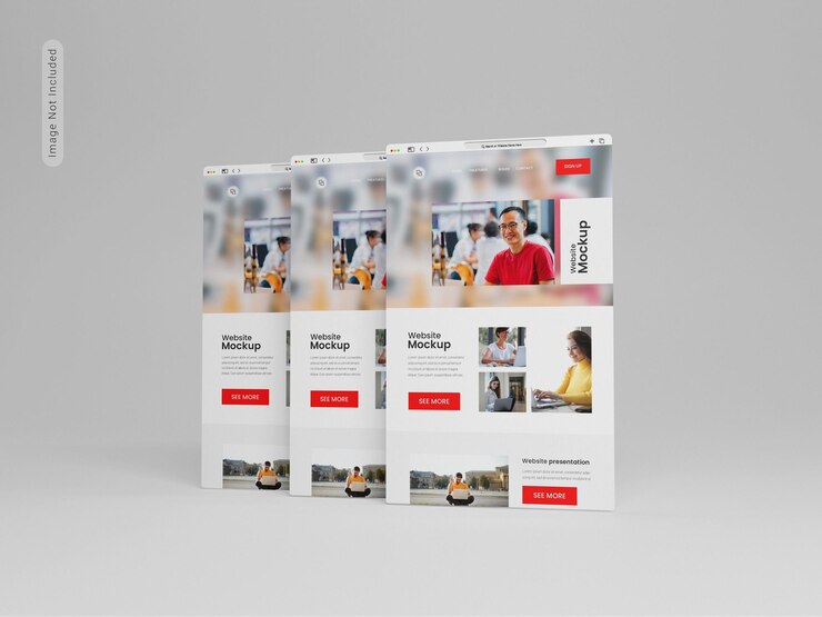Maqueta de presentación del sitio web