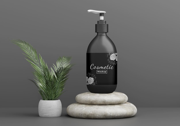 Maqueta de producto cosmético de belleza