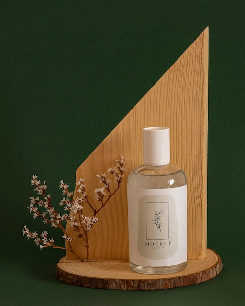 Maqueta de productos cosméticos para el cuidado de la belleza