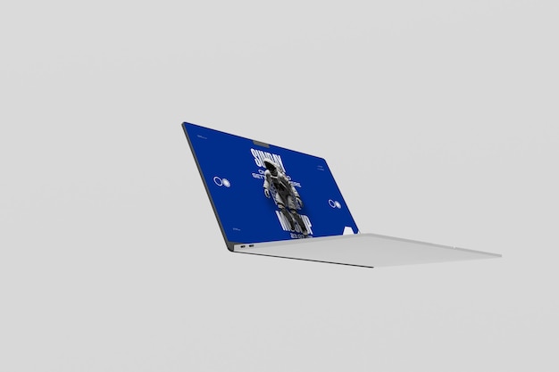 Maqueta PSD de computadora portátil