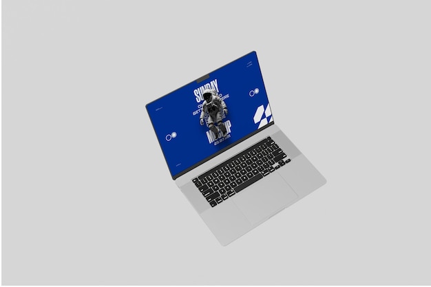 Maqueta PSD de computadora portátil