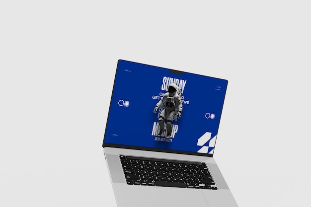 Maqueta PSD de computadora portátil
