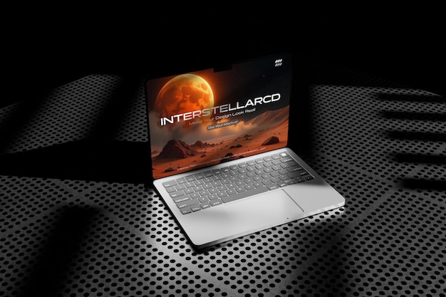 Maqueta PSD de computadora portátil