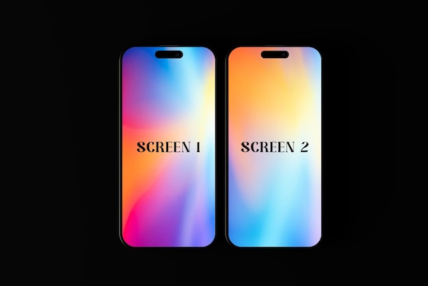 Maqueta de PSD para el iPhone 15