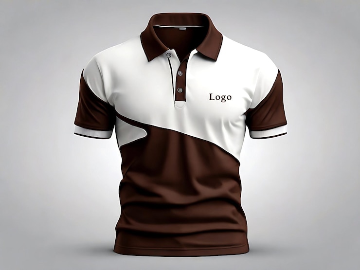 Maqueta PSD de polo masculino editable