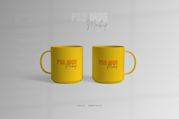 Maqueta PSD realista de la taza