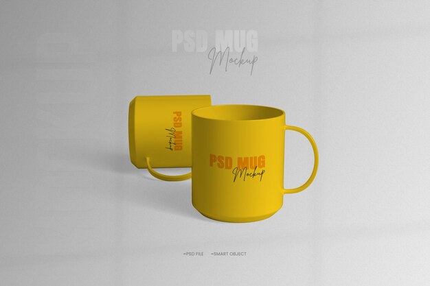 Maqueta PSD realista de la taza