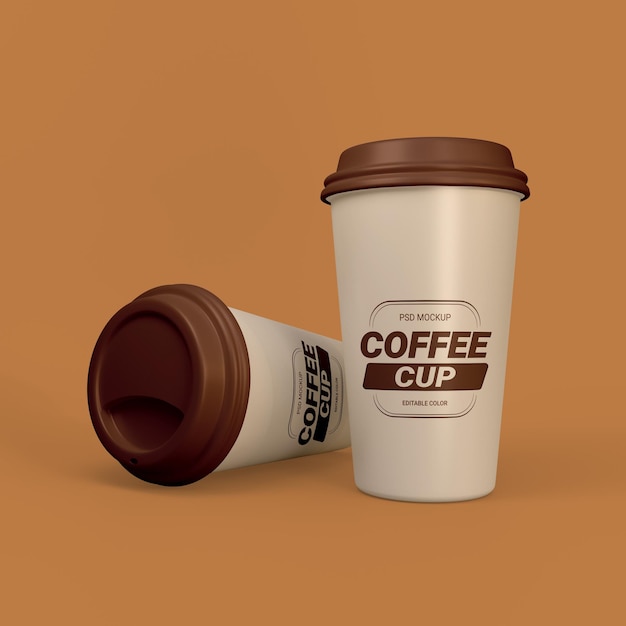 Maqueta De Psd De Taza De Café Realista 3D