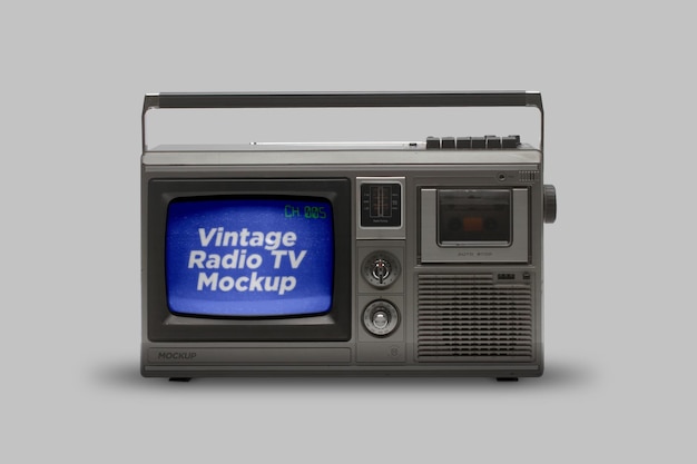 Maqueta de radio de televisión de época