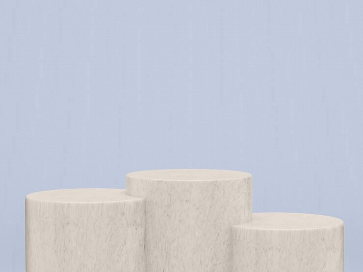 PSD maqueta realista del podio de piedra