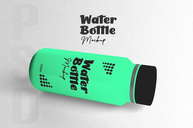 Maqueta realista de PSD de botella de agua reutilizable