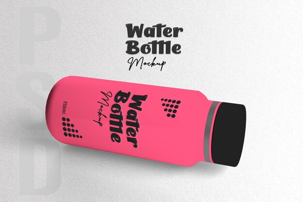Maqueta realista de PSD de botella de agua reutilizable