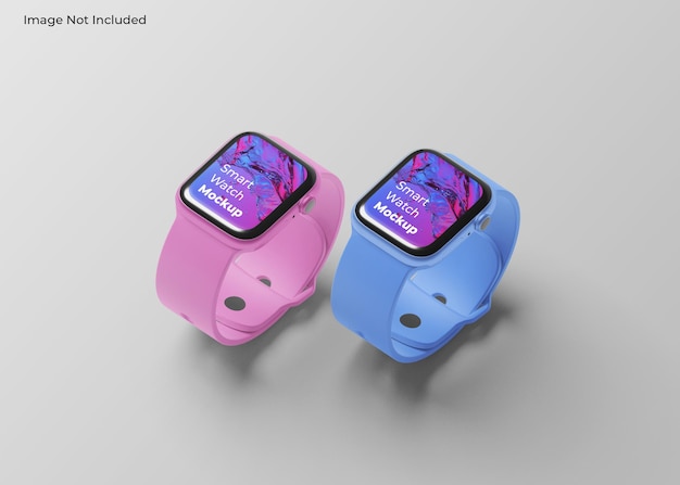 Maqueta realista de reloj inteligente
