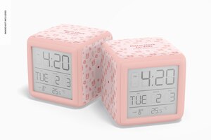 PSD maqueta de relojes despertadores para niños