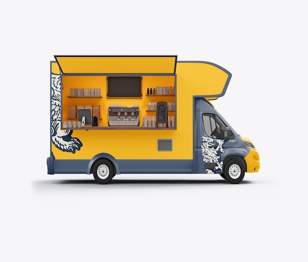 Maqueta de remolque de comida