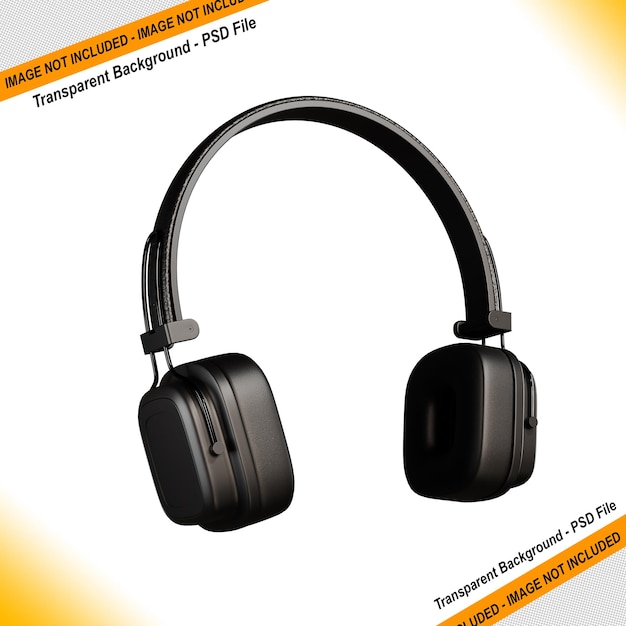 Maqueta de renderizado 3d de auriculares Desain untuk produk