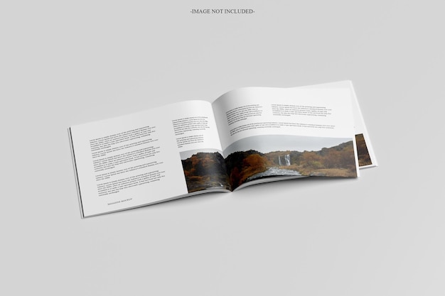 Maqueta de la revista A4 Landscape