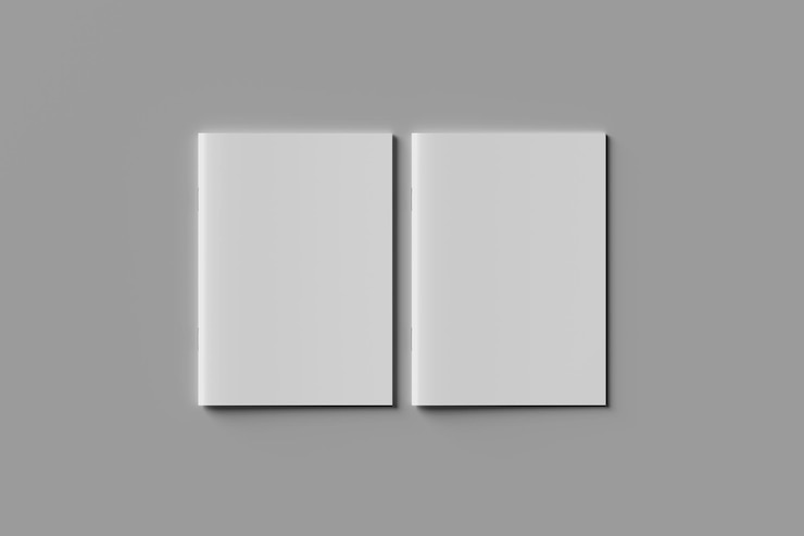 PSD maqueta de revista a4