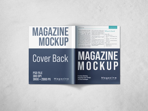 Maqueta de revista