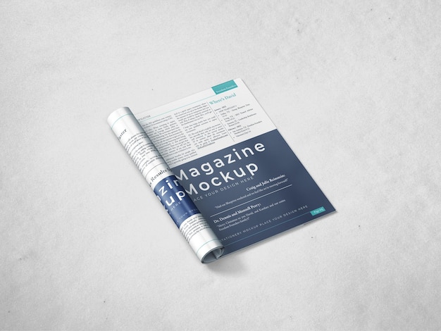 Maqueta de la revista