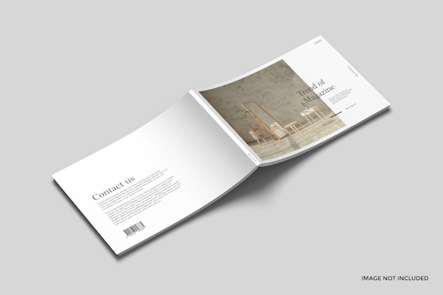 Maqueta de revistas A4 Landscape