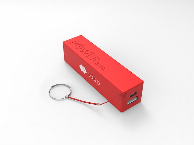 Maqueta roja de powerbank