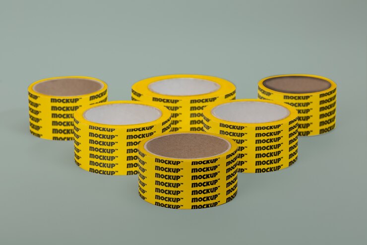 PSD maqueta de rollos de cinta adhesiva regular