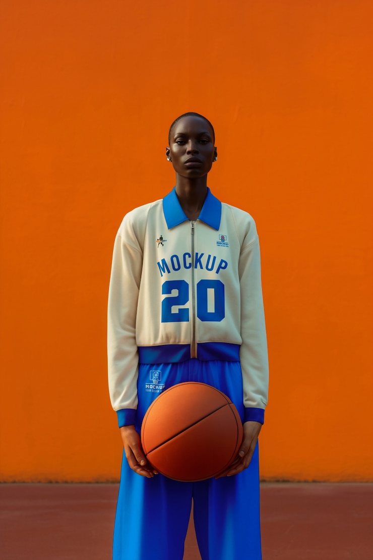 PSD maqueta de ropa de baloncesto