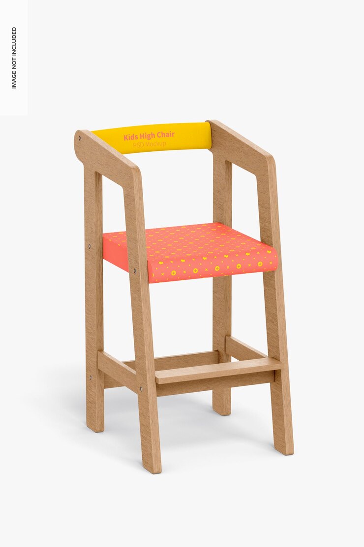 PSD maqueta de silla alta para niños