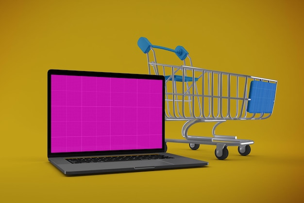 Maqueta de sitio web de compras