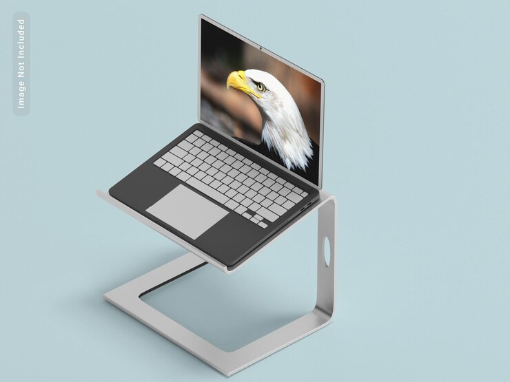 Maqueta de soporte para computadora portátil