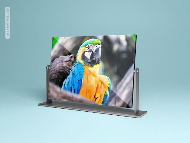 Maqueta de soporte de pantalla de tv LED ancha
