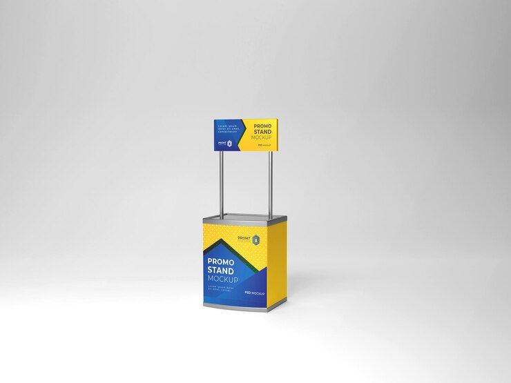 Maqueta de stand promocional pequeño