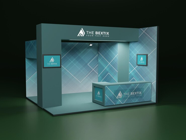 Maqueta de stand de stand de exposición