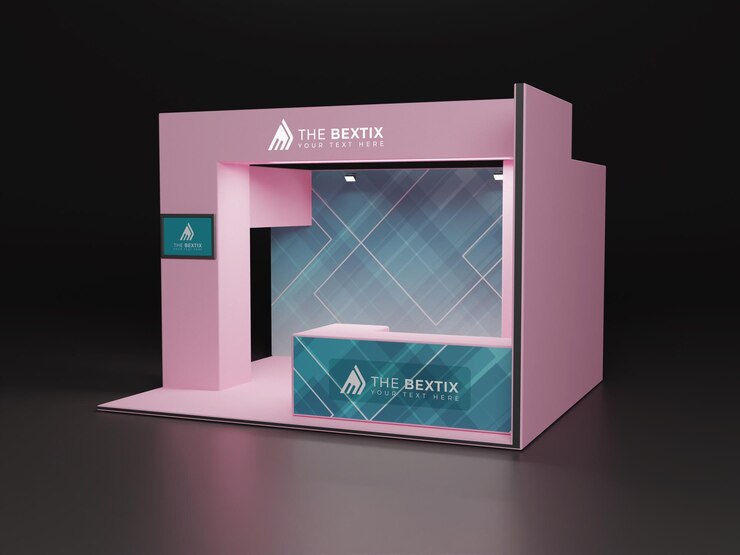 Maqueta de stand de stand de exposición