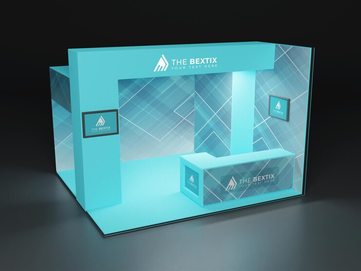Maqueta de stand de stand de exposición