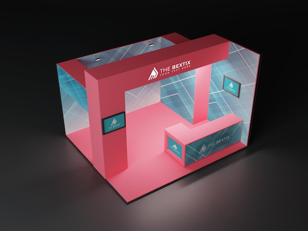Maqueta de stand de stand de exposición