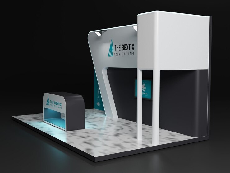 Maqueta de stand de stand de exposición